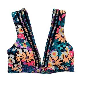 Body Glove Summertime Dita Floral Bikini Bra Deep V Top